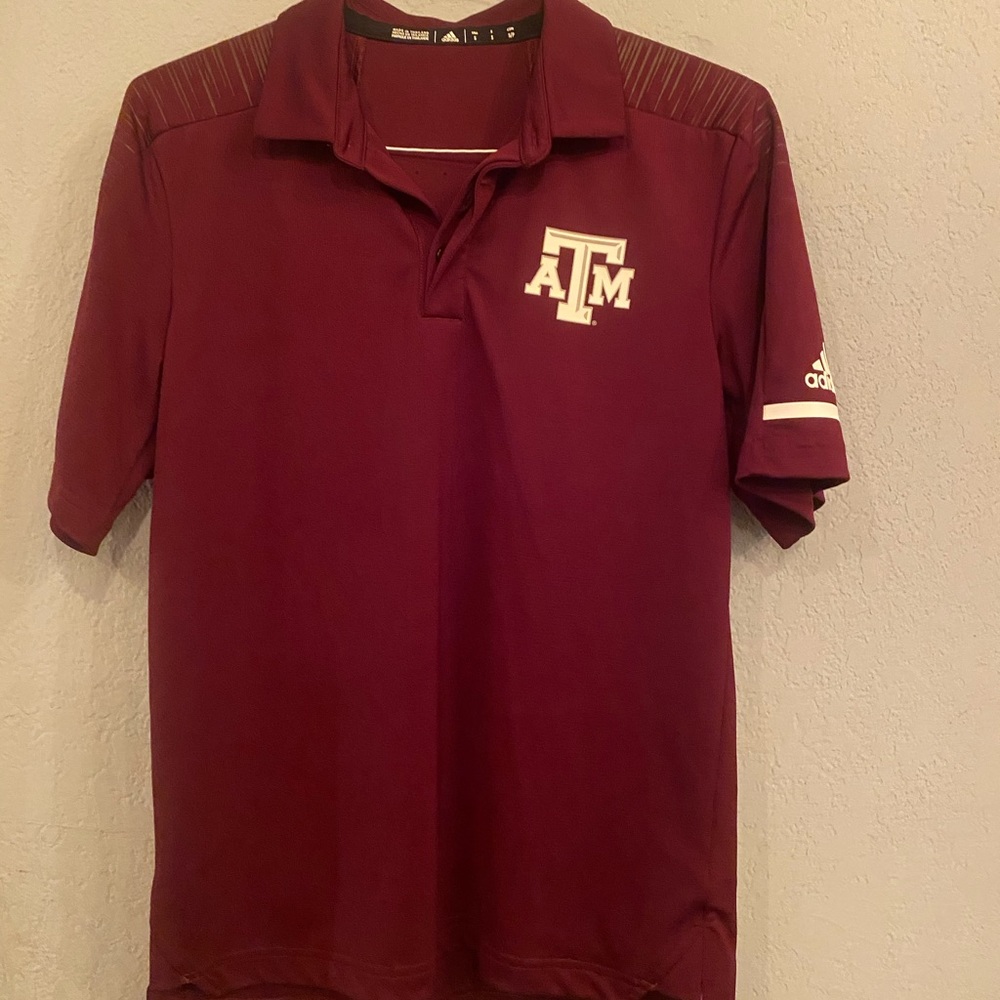 Men’s adidas texas a&m golf shirt